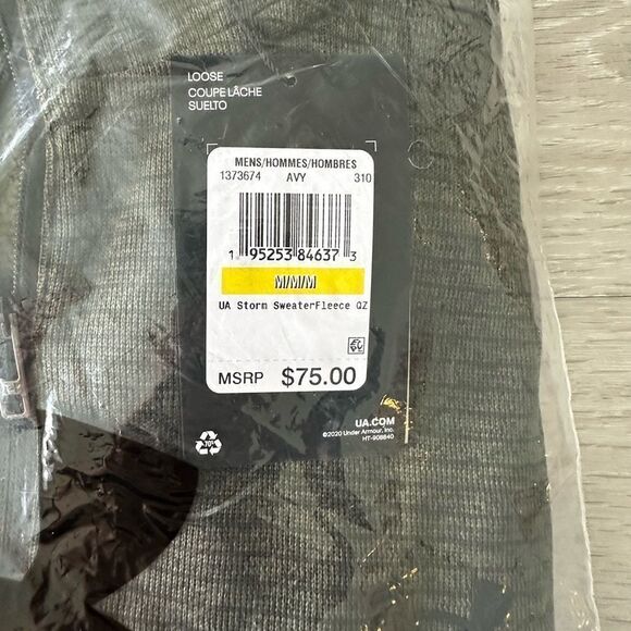 Under Armour Storm Sweaterfleece Baroque Green / Black M NWT IN PACKAGING - Picture 9 of 10
